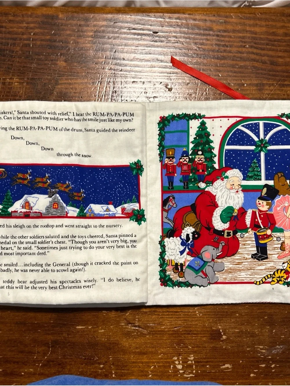 Littlest the Soldier Holiday Fabric Book